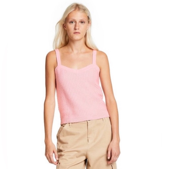 Sandy Liang Pink Knit Tank Top - Picture 2 of 11